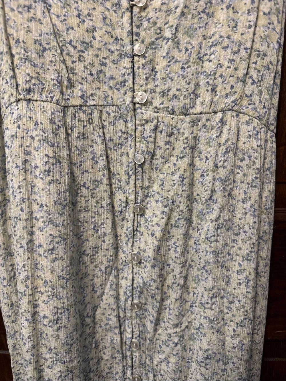 Abercrombie & Fitch Sage Green Floral Spaghetti-Strap Tiered Maxi Dress Size M